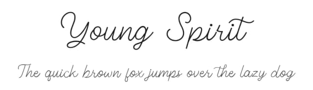 Young Spirit by Letter Jos — Script Handwritten Font