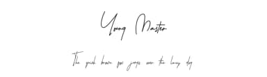 Young Master by Kateeng Ciu — Script Handwritten Font — thumbnail 1