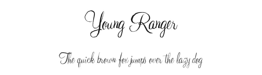 Young Ranger by Xerographer Fonts — Script Handwritten Font