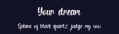 Your dream by Rvandtype — Script Handwritten Font — thumbnail 2