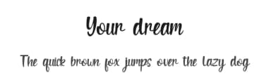 Your dream by Rvandtype — Script Handwritten Font — thumbnail 1