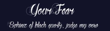 Your Fear by dcoxy - Greg Medina — Script Handwritten Font — thumbnail 2