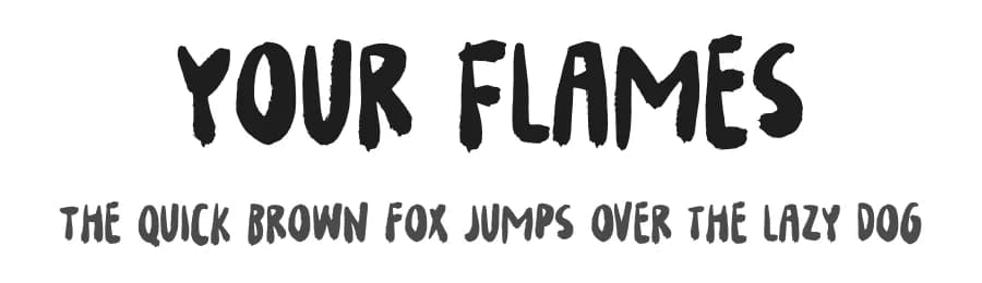 Your Flames by bogstav — Script Handwritten Font