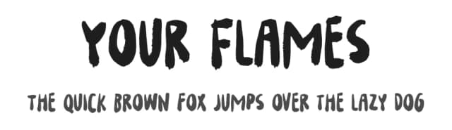 Your Flames by bogstav — Script Handwritten Font