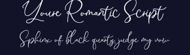 Youre Romantic Script by Aditya Rezki Apriyadi — Script Handwritten Font — thumbnail 2