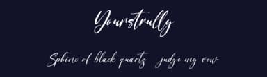 Yourstrully by Maulana Creative — Script Handwritten Font — thumbnail 2