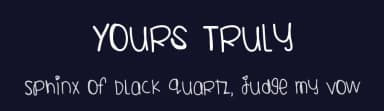 Yours Truly by Des Gomez — Script Handwritten Font — thumbnail 2