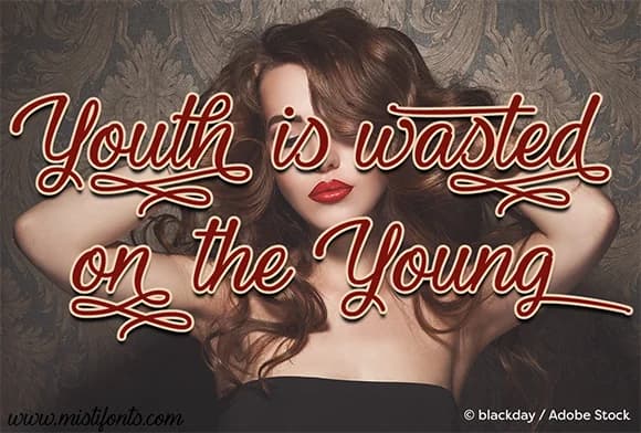 Youth and Beauty Font by Misti — Script Handwritten Font