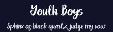 Youth Boys by nomlimofont — Script Handwritten Font — thumbnail 2