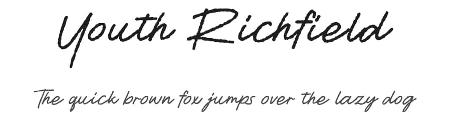 Youth Richfield by Allouse Studio — Script Handwritten Font