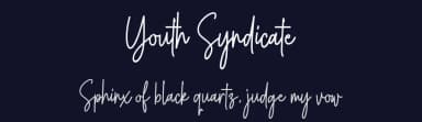 Youth Syndicate by Heinzel Std — Script Handwritten Font — thumbnail 2
