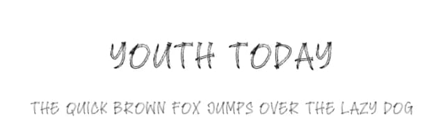 Youth Today by Eifetstype — Script Handwritten Font