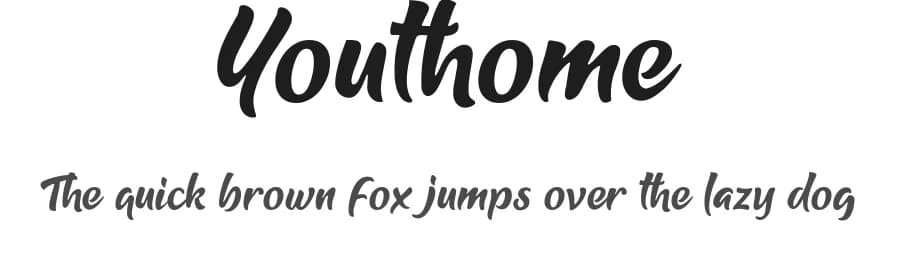 Youthome by Labastudioid — Script Handwritten Font