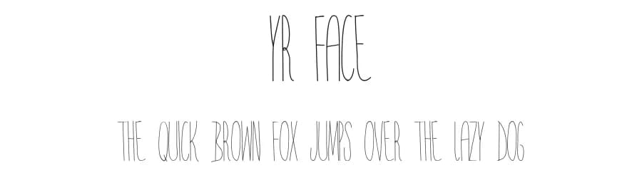 Yr Face by Blake Jones — Script Handwritten Font
