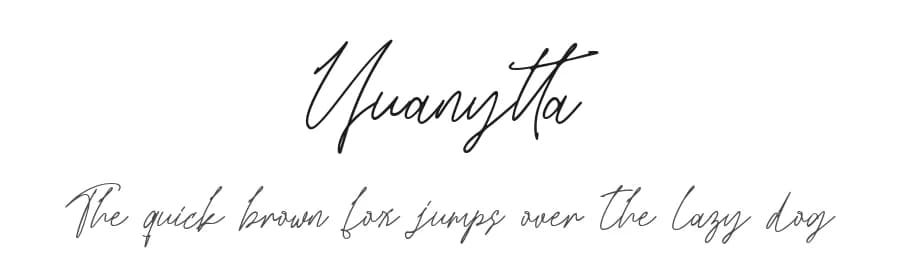 Yuanytta by Creatype Studio — Script Handwritten Font