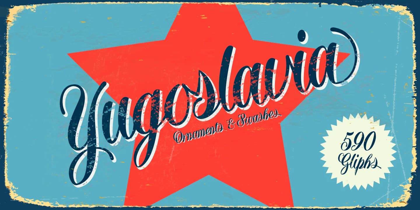 Yugoslavia Font by Fernando Haro — Script Handwritten Font