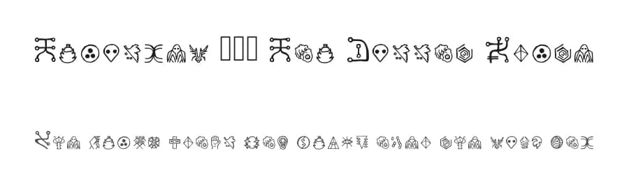 Yuiangel 111 You Cannot Write by Esteban Corzo — Dingbats Font
