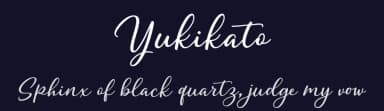 Yukikato by 7NTypes — Script Handwritten Font — thumbnail 2