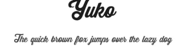 Yuko by Tegaki Script — Script Handwritten Font — thumbnail 1