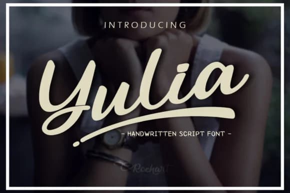 Yulia Font by RochArt — Script Handwritten Font