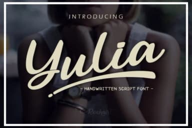 Yulia Font by RochArt — Script Handwritten Font — thumbnail 1