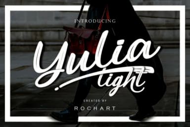 Yulia Light Font by RochArt — Script Handwritten Font — thumbnail 1