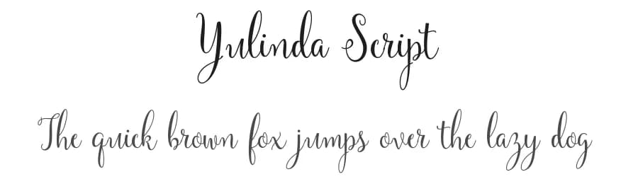 Yulinda Script by Barland — Script Handwritten Font