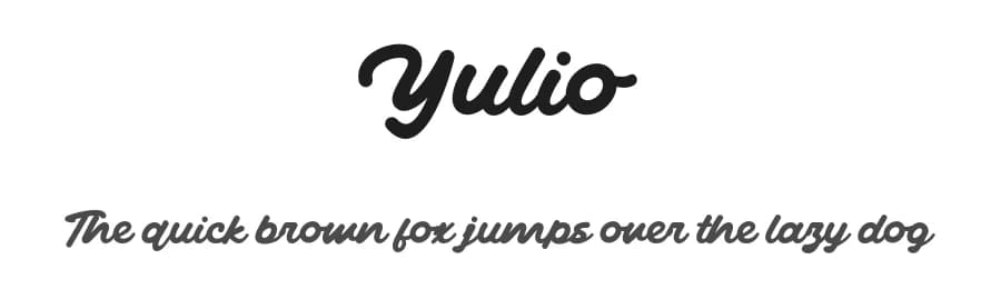 Yulio by Khurasan — Script Handwritten Font