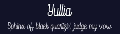 Yullia by Amru ID — Script Handwritten Font — thumbnail 2