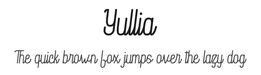 Yullia by Amru ID — Script Handwritten Font