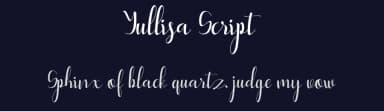Yullisa Script by Bexxtype — Script Handwritten Font — thumbnail 2