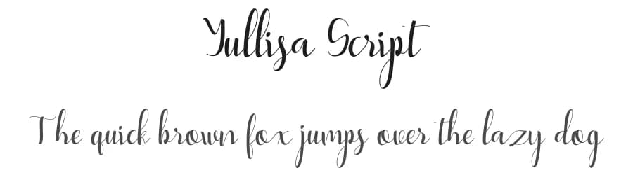 Yullisa Script by Bexxtype — Script Handwritten Font