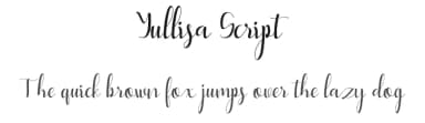 Yullisa Script by Bexxtype — Script Handwritten Font — thumbnail 1