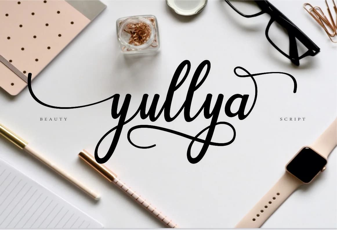 Yullya Script Font by InkwellTypeCo — Script Handwritten Font
