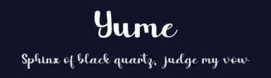 Yume by Faris   Graphic Art — Script Handwritten Font — thumbnail 2