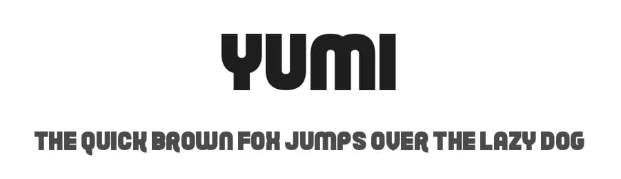 Yumi by Chequered Ink — Sans Serif Font