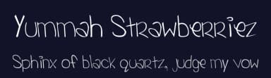 Yummah Strawberriez by Wizzah — Script Handwritten Font — thumbnail 2