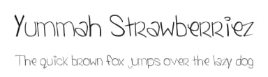 Yummah Strawberriez by Wizzah — Script Handwritten Font — thumbnail 1