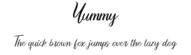 Yummy by Gagegostyle — Script Handwritten Font — thumbnail 1