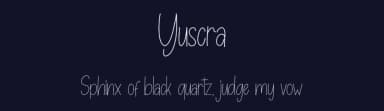Yuscra by Skiiller Studio — Script Handwritten Font — thumbnail 2