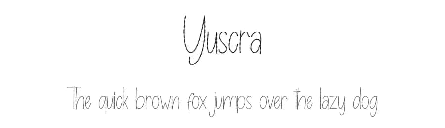 Yuscra by Skiiller Studio — Script Handwritten Font