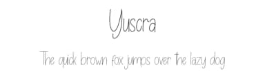 Yuscra by Skiiller Studio — Script Handwritten Font — thumbnail 1