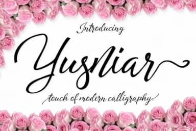Yusniar Script Font by BONJOURTYPE — Script Handwritten Font — thumbnail 1