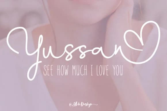 Yussan Script Font by aldedesign — Script Handwritten Font