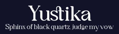 Yustika by Rian Dryana — Serif Font — thumbnail 2