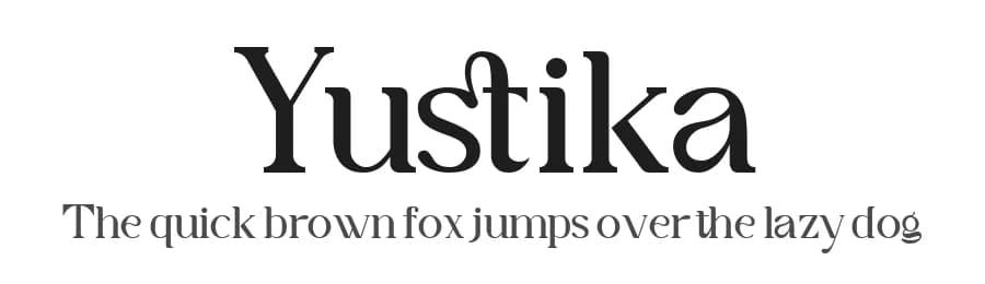 Yustika by Rian Dryana — Serif Font — preview 1