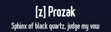 [z] Prozak by Zetafonts — Sans Serif Font — thumbnail 2