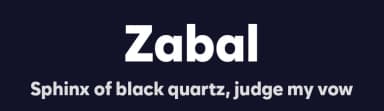 Zabal by Font People — Sans Serif Font — thumbnail 2