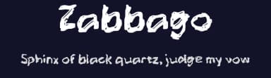 Zabbago by wepfont.com — Script Handwritten Font — thumbnail 2
