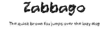 Zabbago by wepfont.com — Script Handwritten Font — thumbnail 1